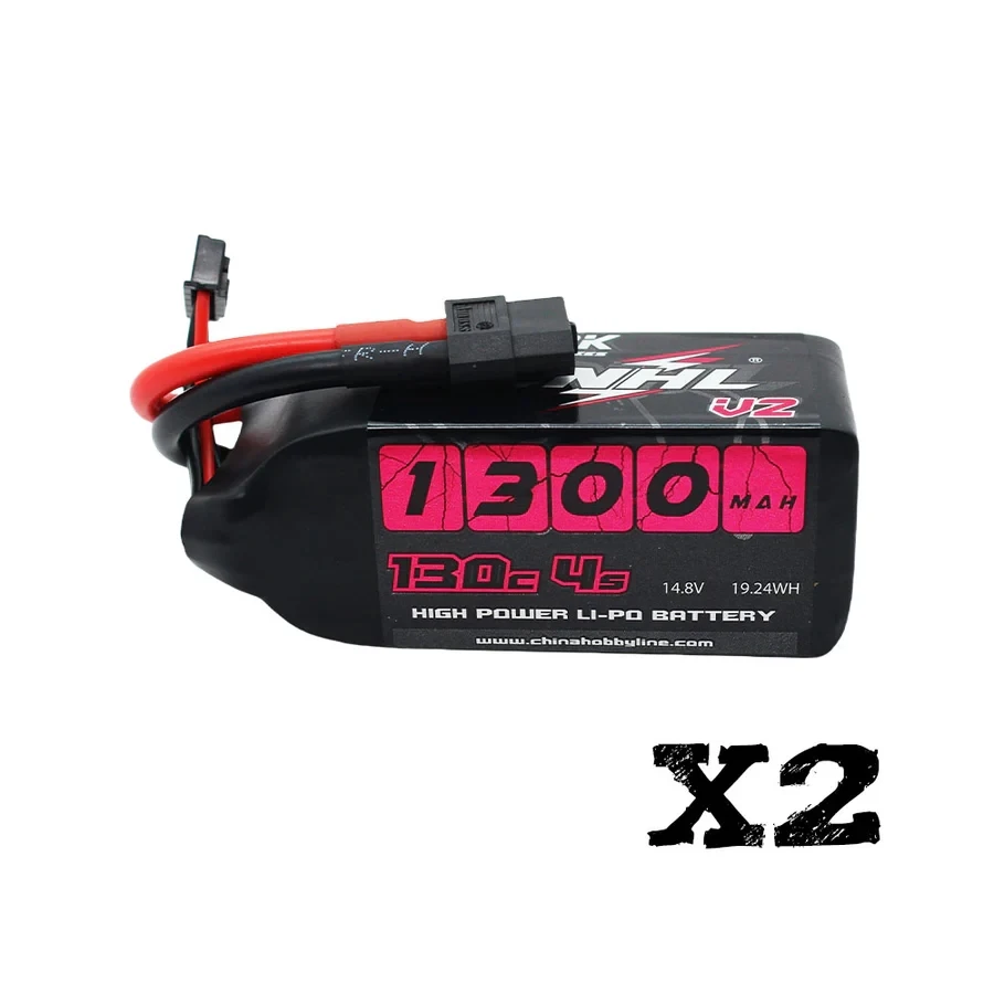 Bateria lipo cnhl 4S 14.8v, 2 peças, 1300mah 1500mah 130c com plugue xt60 para avião fpv drone quadcopter helicóptero hobby