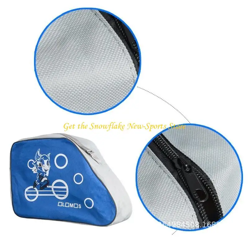 E56D Skate Shoe Collection Waterproof Portable Roller Skates Storage Bag Large Capacity Outdoor Sports Skates Handbag