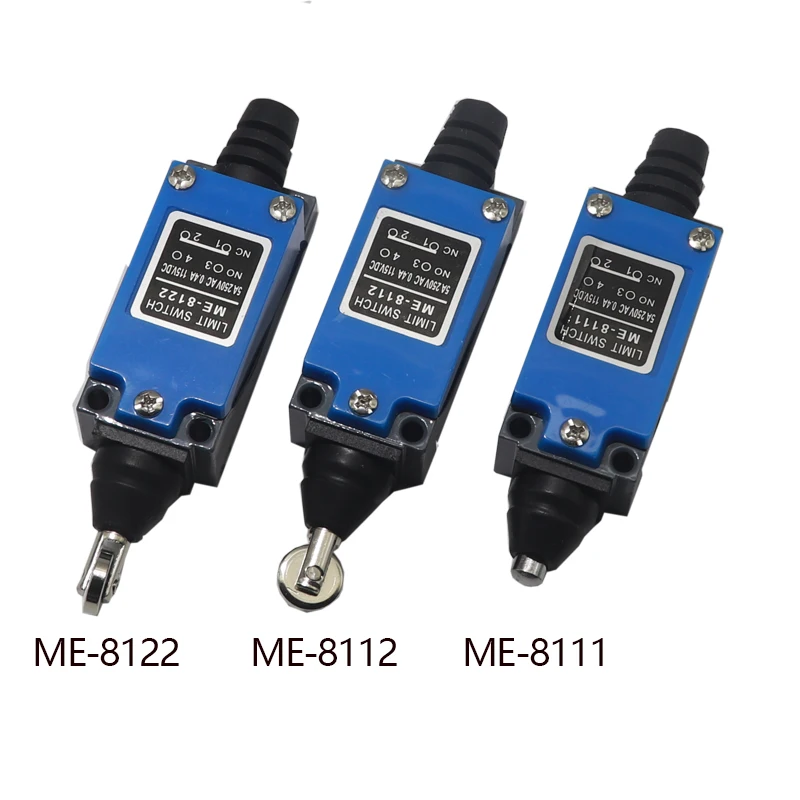 【1PCS】CNC Momentary Limit Switch ME 8104 8108 8111 8122 9101 5A/220V Rotary Roller Lever Sealed Industrial Machine Limit Switch