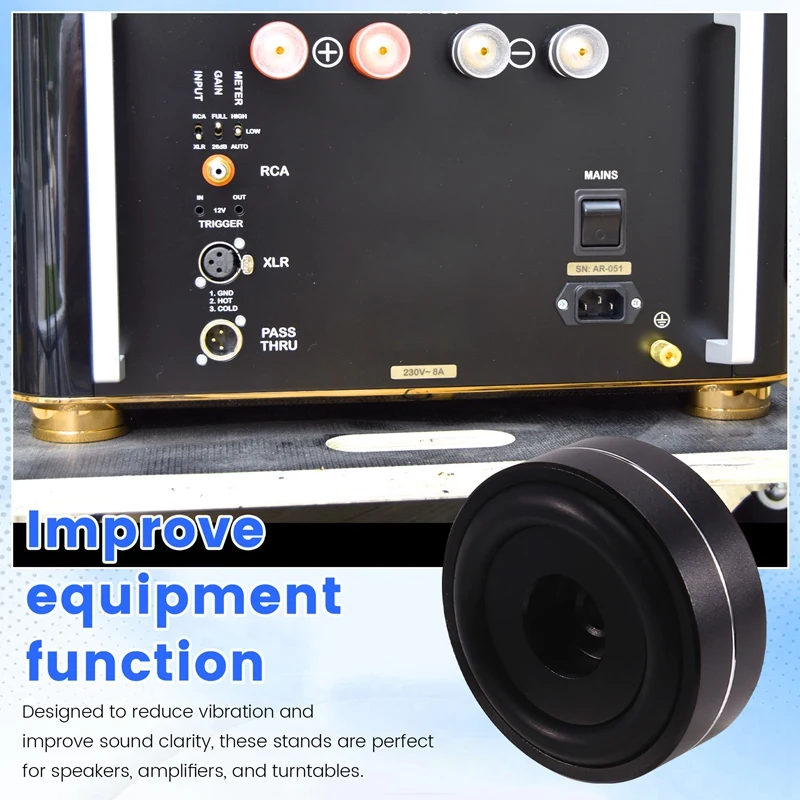 Smart-4 шт. Hi-Fi изолирующие ножки для проигрывателя, подставка для динамиков, шипы, аудиоподушечки, для усилителя/динамика/поворотного стола 40X15 мм