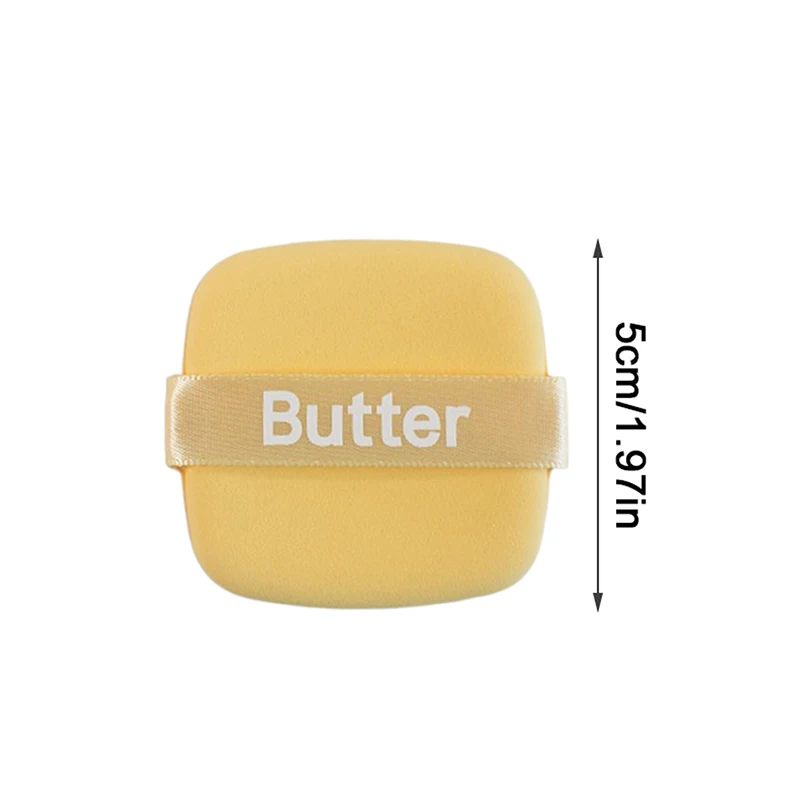 1/6PCS Square Yellow Makeup Puff Set Cosmetics Sponge Powder Puff Liquid Cream Blender Foundation Makeup Tools For Women Gift