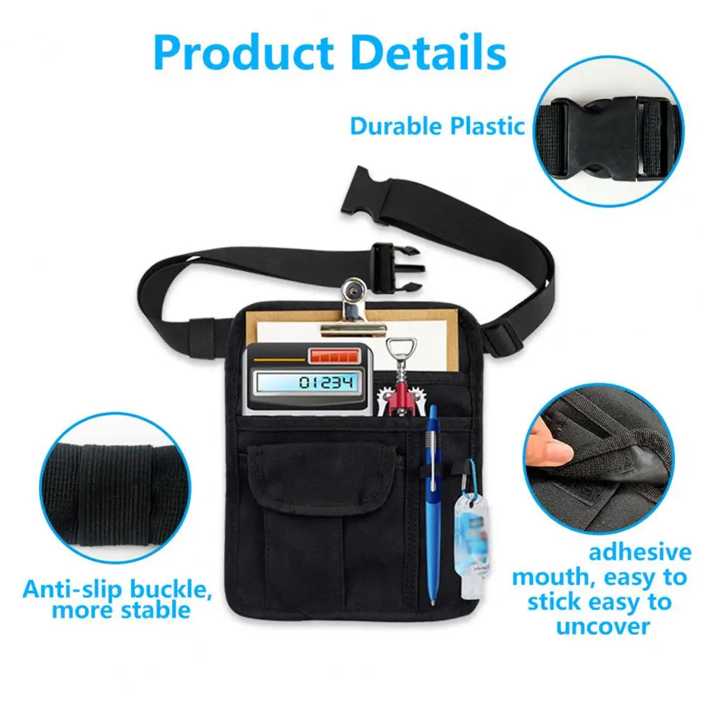 Fanny Pack for Servers Easy to Clean Waiter Fanny Pack Capacity Fanny Pack Waist Bag Adjustable Strap Easy to for Restaurants