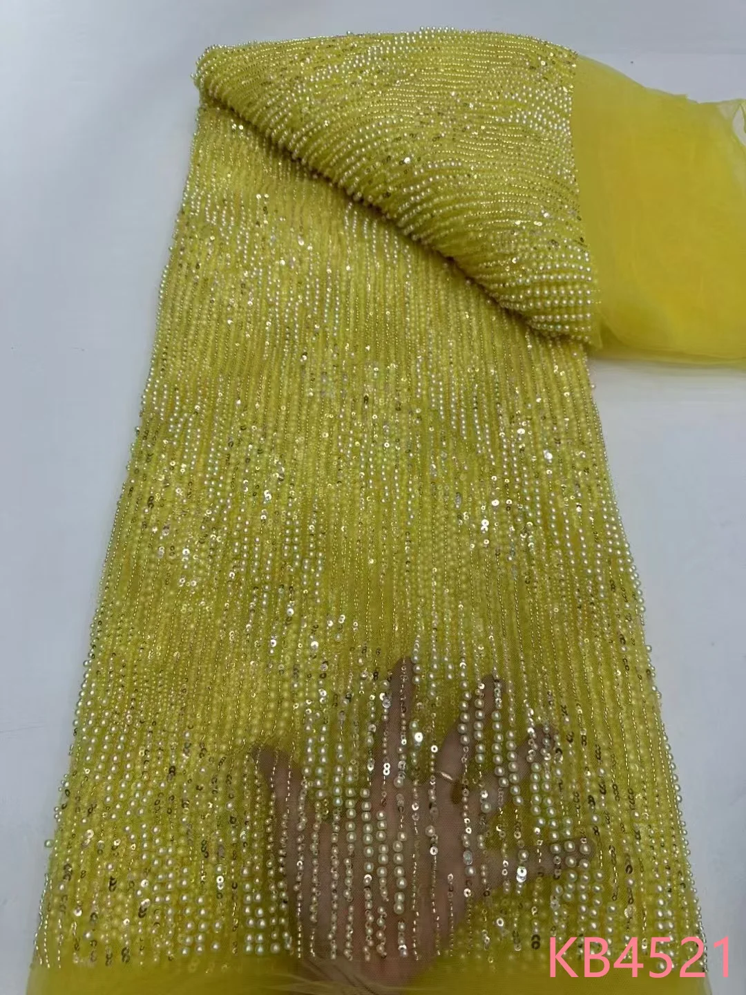 قماش دانتيل أبيض مطرز بالذهب قماش دانتيل أفريقي عالي الجودة 2025 قماش دانتيل تول ترتر أخضر نيجيري للخياطة KB4521