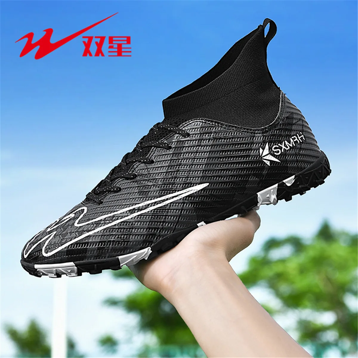 

All Season Kids Football Cleats Boys Girls Lightweight Breathable Non Slip Outdoor Grass Training Soccer AthleticCasual Footwear