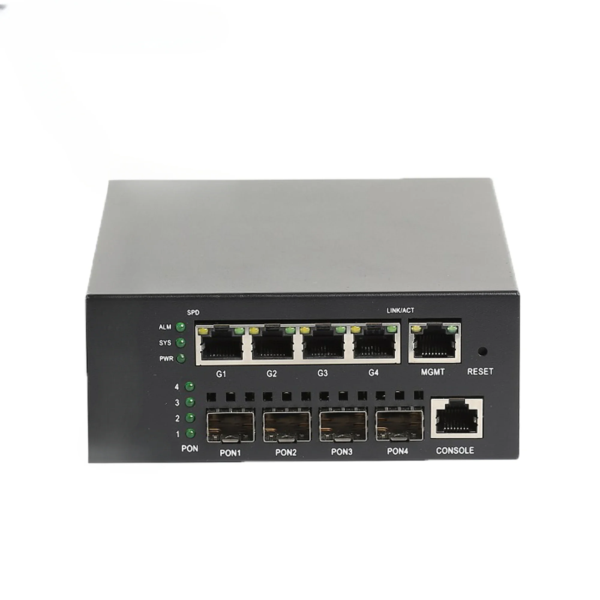 Mini EPON 4PON OLT Work With EPON XPON ONU Without PX20+++ PON No SFP Modules PX20+++ HA7004S