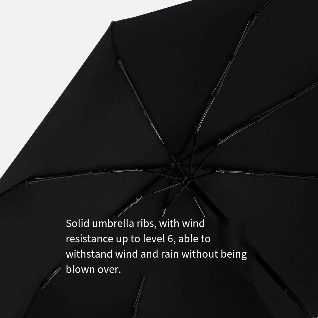 Xiaomiyoupin Fully Automatic Umbrella With Thick And Durable Keel Three Fold Umbrella UV Resistant Folding Umbrella view 5