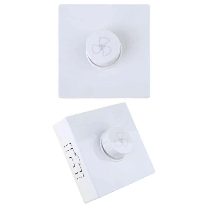 Type 86 Surfaces-mounted Ceiling Fan Speed Controller with 5-speed Adjust, Easy to Use Wall Control for Ceiling Fan