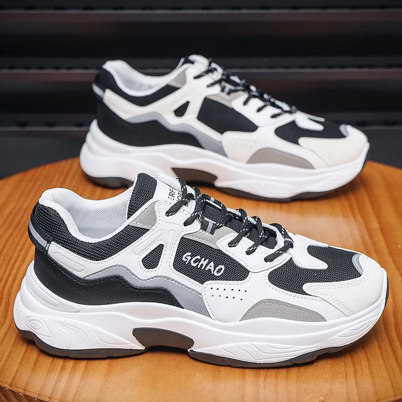 Men's Sneakers Versatile Trend Platform Shoes Tennis Shoes for Men 2024 Fashion Non-slip Comfortable Men's Shoes Tenis Masculino