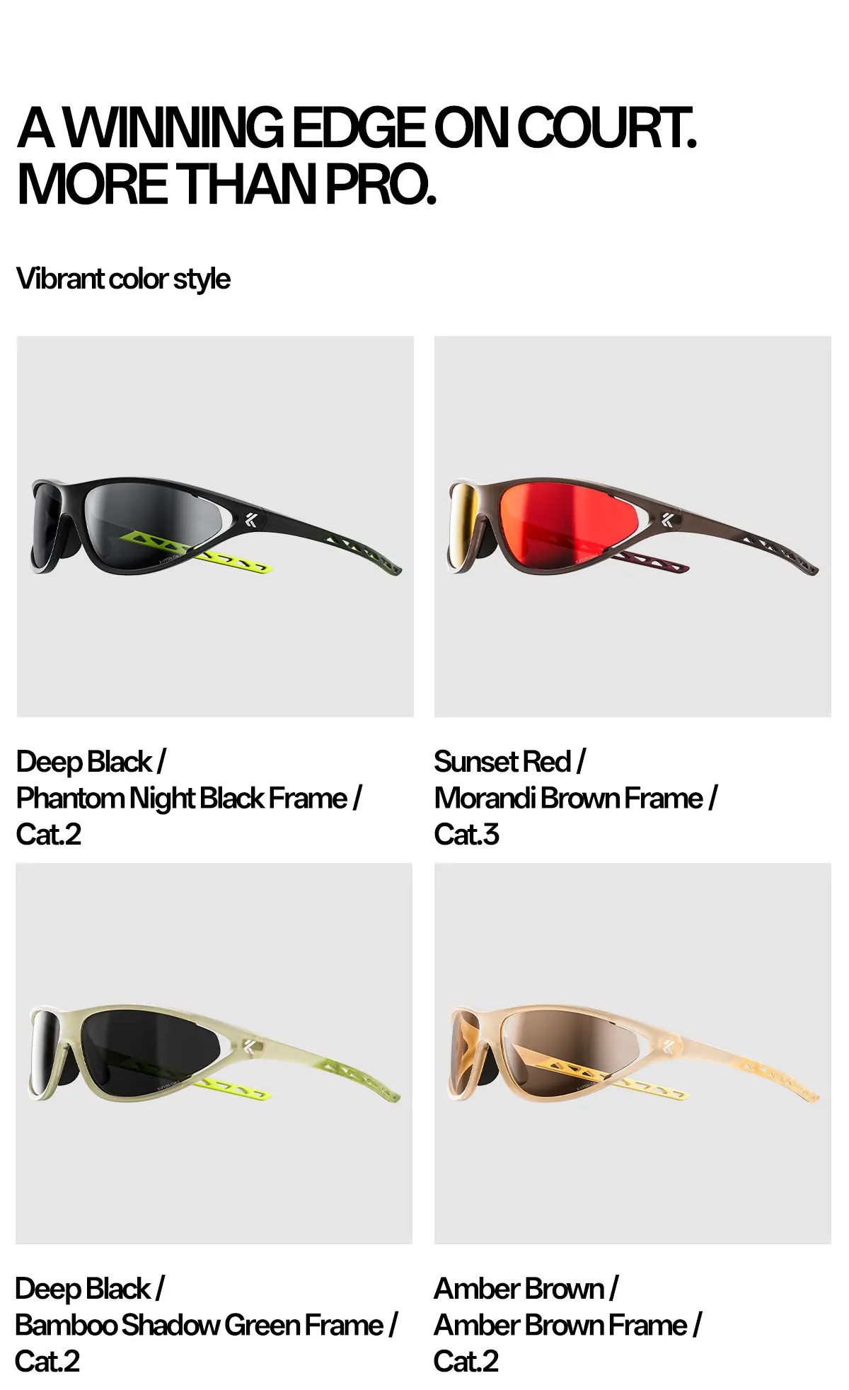 Kapvoe Fashion Retro-Radsportsonnenbrille Damen-Radbrille Mountain-Wanderbrille Herren-Sport-Tennis-Pickleball-UV400-Schutzbrille – Detail 17