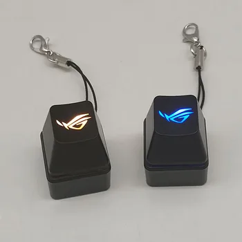 מקלדת מכאנית בצבעים RGB מבחן קצה האצבע פנאי ובידור מחזיק מפתחות תליון אביזרים לגברים