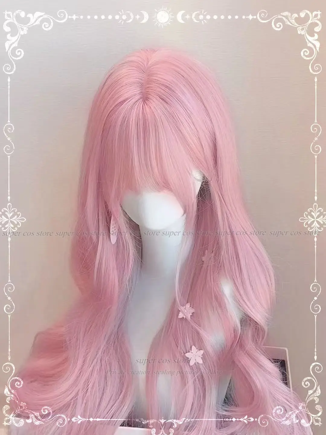 Idylls Infinity Nikki Game Cosplay Pink Dress Sweater Headgear Wig Christmas Costume Set Party Role Play Outfit Women Lolita Wig