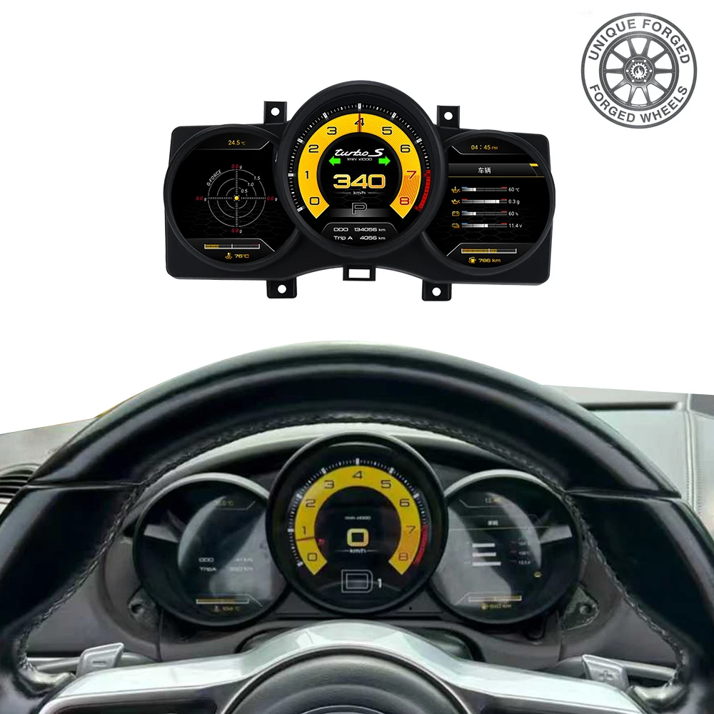 Foforfor Car LCD Instrument Meter for  Cayman Boxster 981.1-987.2 2005-2012  Digital Cluster Speedometer Gauge Dashboard