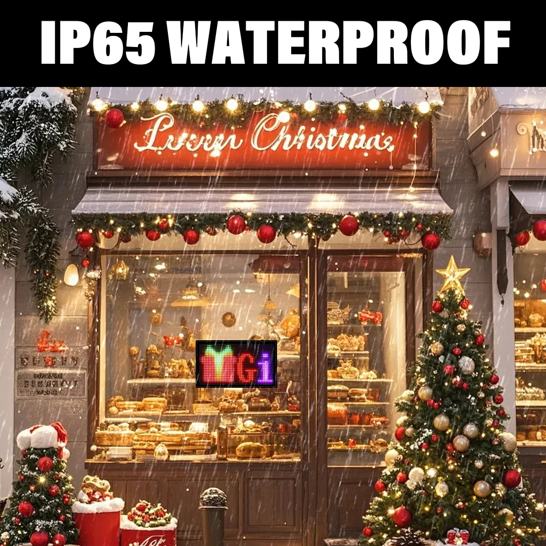 Écran flexible LED, affichage d'animation de texte modifiable Bluetooth pour voitures, magasins, bars, hôtels