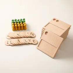 Tablero de trazado Montessori de doble cara, juguete de madera en mayúsculas y minúsculas, letras, números, juego educativo, producto de juguete