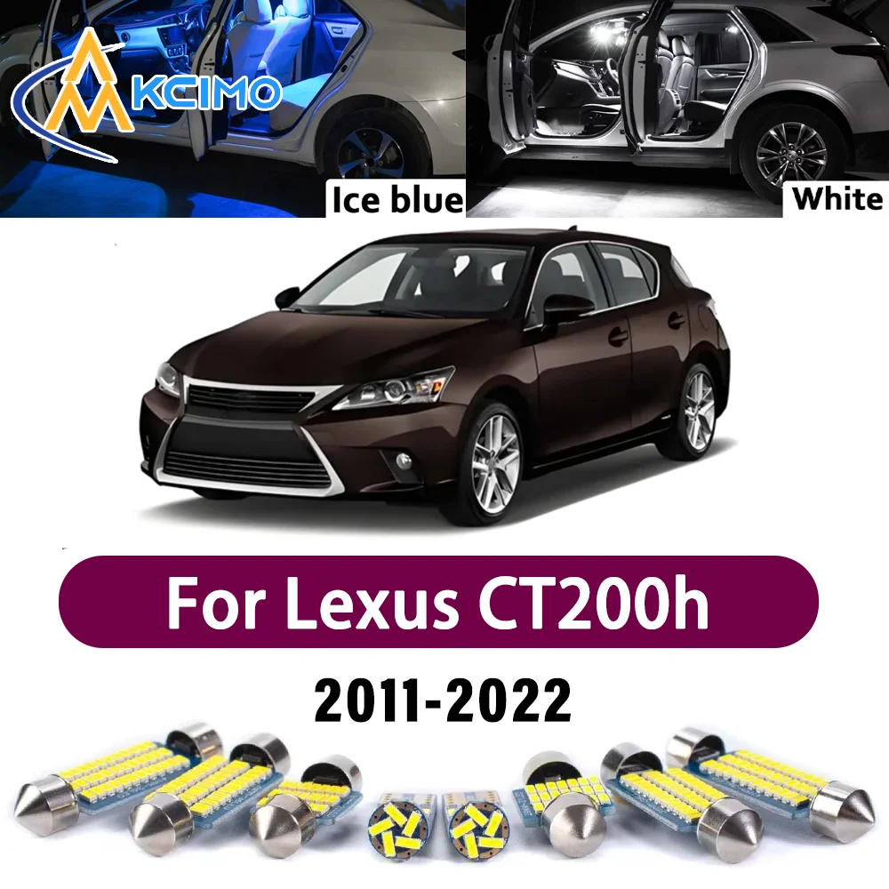 

KCIMO Canbus Interior Reading Dome Vanity Light Kit For Lexus CT200h 2011-2022 Premium Mirror Error-Free Easy Install Lights