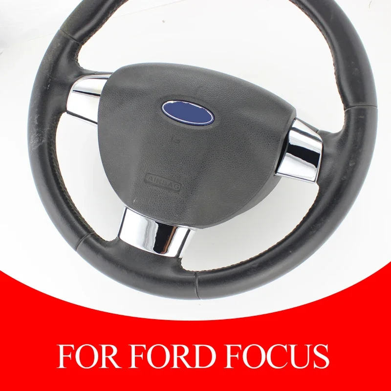 Car steering wheel decorative cover protective patch for Ford Focus 2 MK2 2005 - 2011 Car accessories