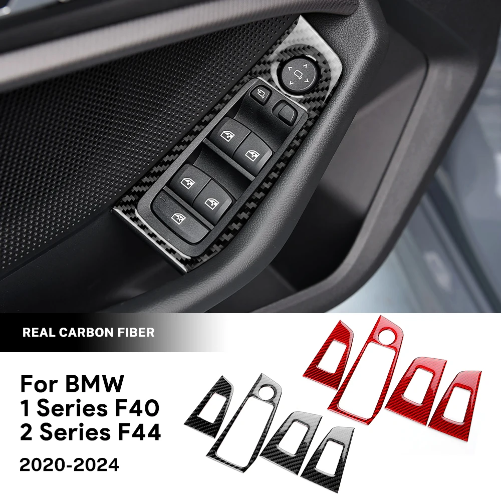 

Carbon Fiber Window Switch Panel Trim Cover for BMW F40 F44 2020 2024 Door Lift Frame Interior Decoration Accessories Upgrade