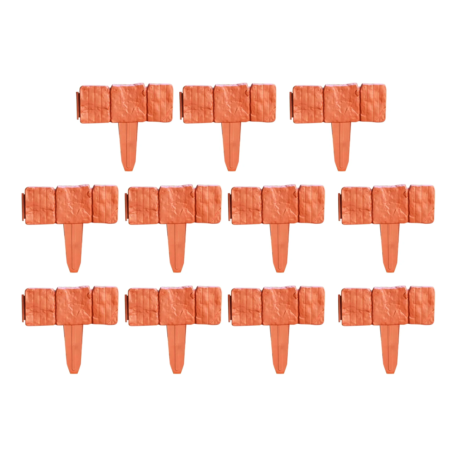 Garden Fence Imitation Stone Plant Support Stake Outdoor Edging Decorative Border DIY Lawn Yard Landscape Plant Fence 2026