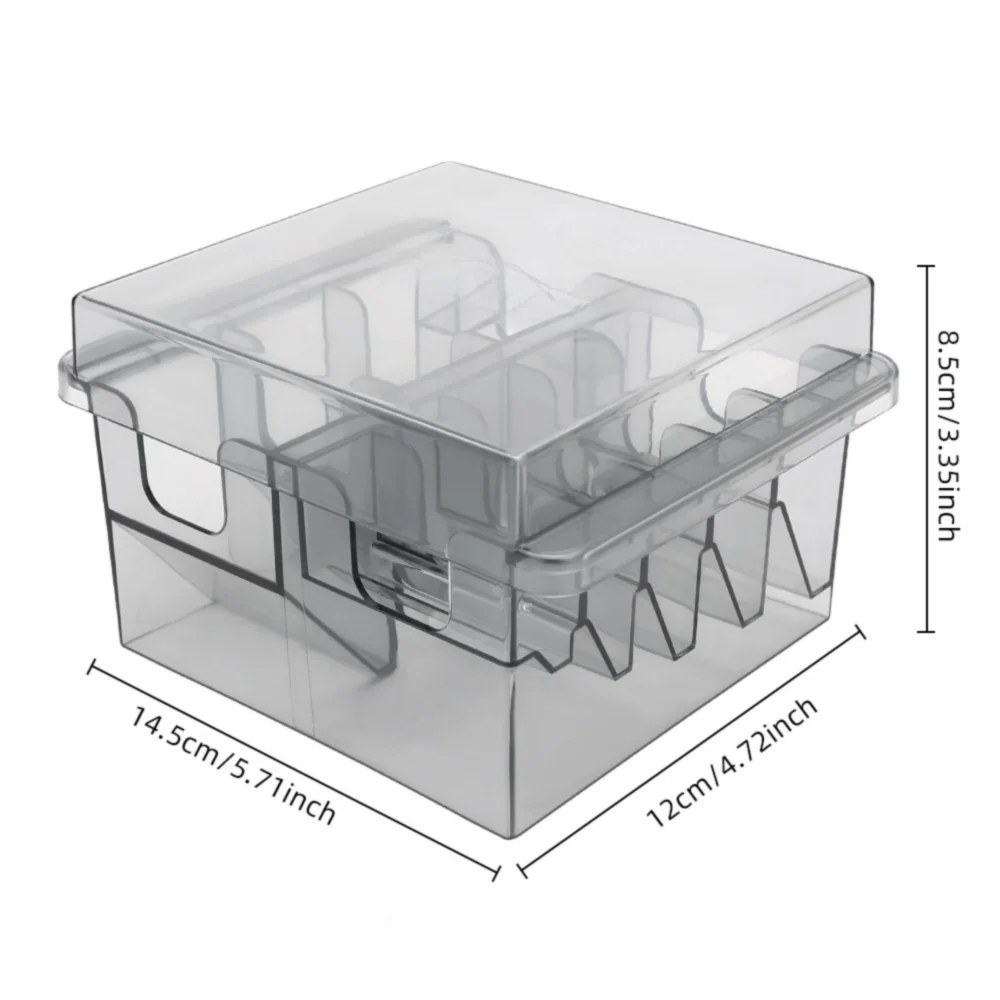 Universal Hair Clipper Storage Box 8 Grids Plastic Limited Position Comb Storage Rack Storage Case Haircutting