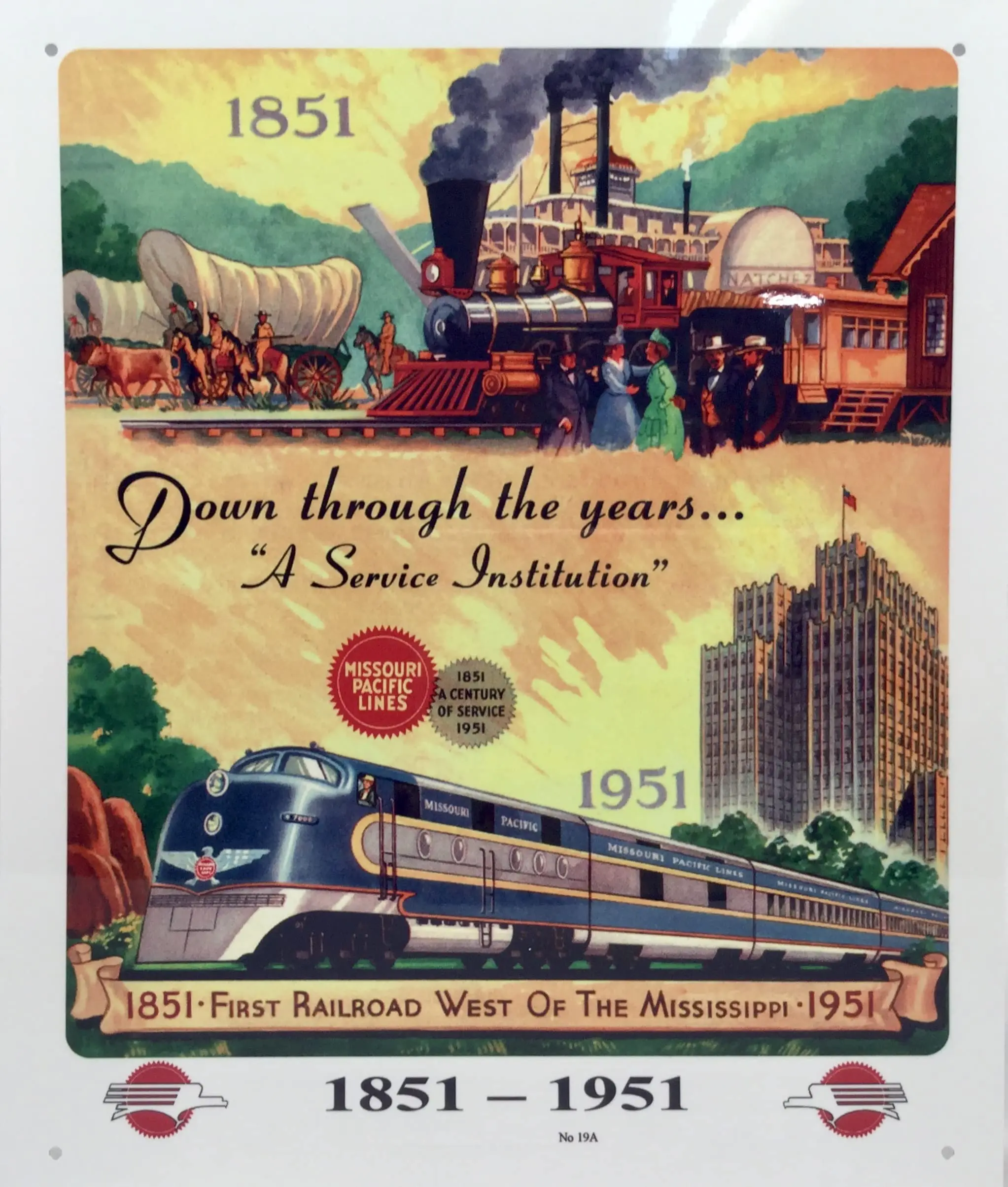 Railroad Tin Sign - Missouri