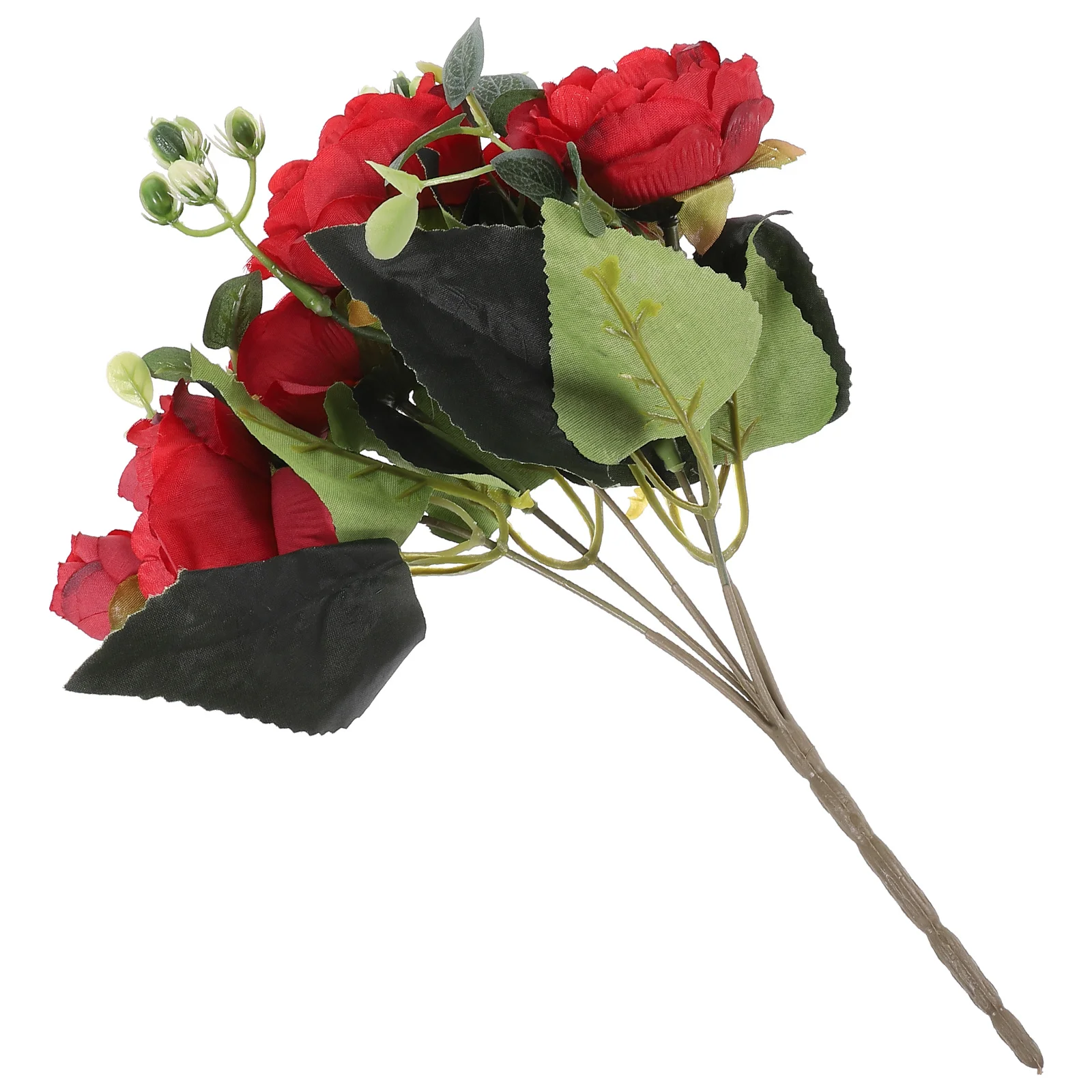 

Realistic Flowers Bouquet Silk Plastic Wedding Decor Lifelike Fake Flowers Bridesmaid Bridal Arrangement DIY Home Party