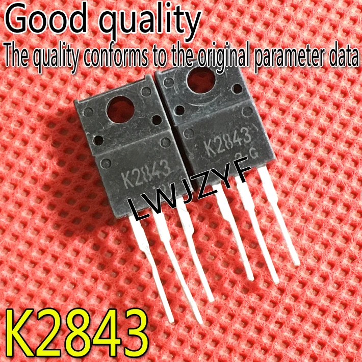 MOSFET K2843 2SK2843 TO220F, 1 pièce, neuf, expédition rapide