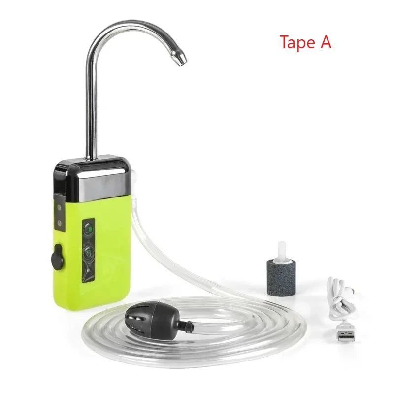 3 in1 Automatic Water Oxygenation Pumping Machine LED Light Rechargeable Inductive Water Absorber Outdoor Fishing Supplies