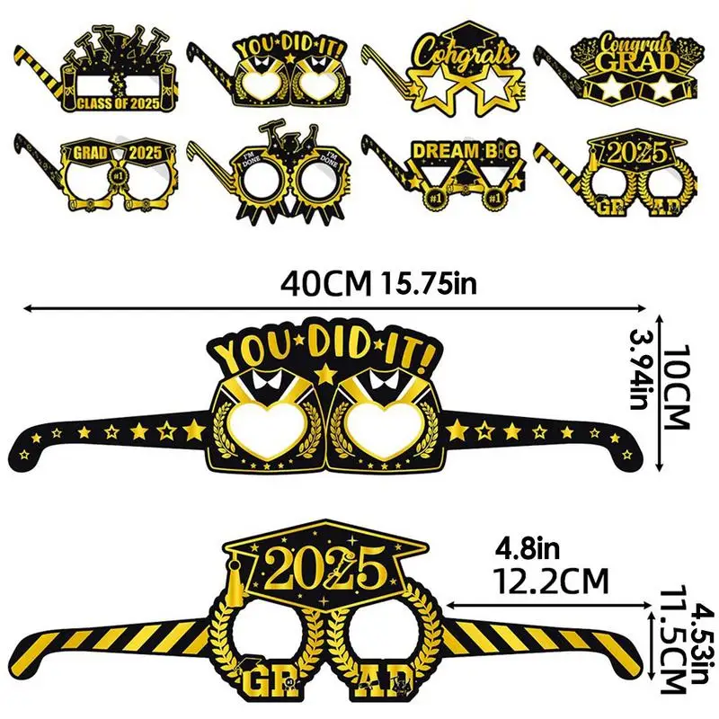 دعائم صور التخرج باللون الأسود والذهبي دعائم صورة التخرج إكسسوارات صور جامعية إبداعية للأطفال والنساء والرجال والكبار
