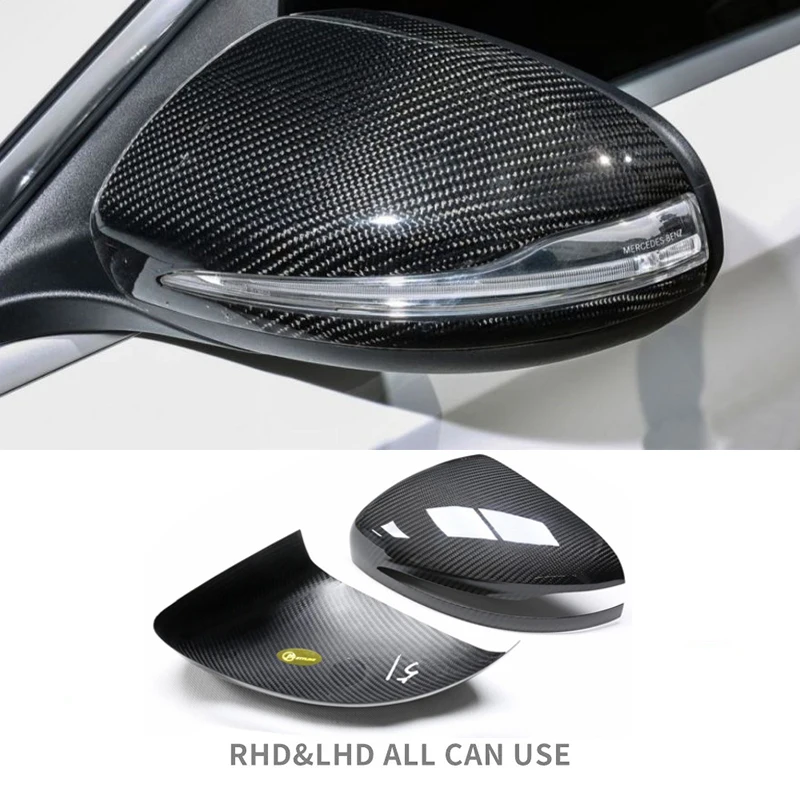 

For BENZ W205 W238 W213 W222 X205 X177 X178 GLS GT Carbon Fiber Car Rearview Mirror Cover Exterior Side Rearview Mirror Trim