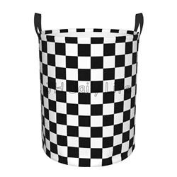 Racing Flag Boys Laundry Basket Hamper Kids Storage Basket Car Toy Organizer Bins for Room Decor Gift Basket for Bedroom