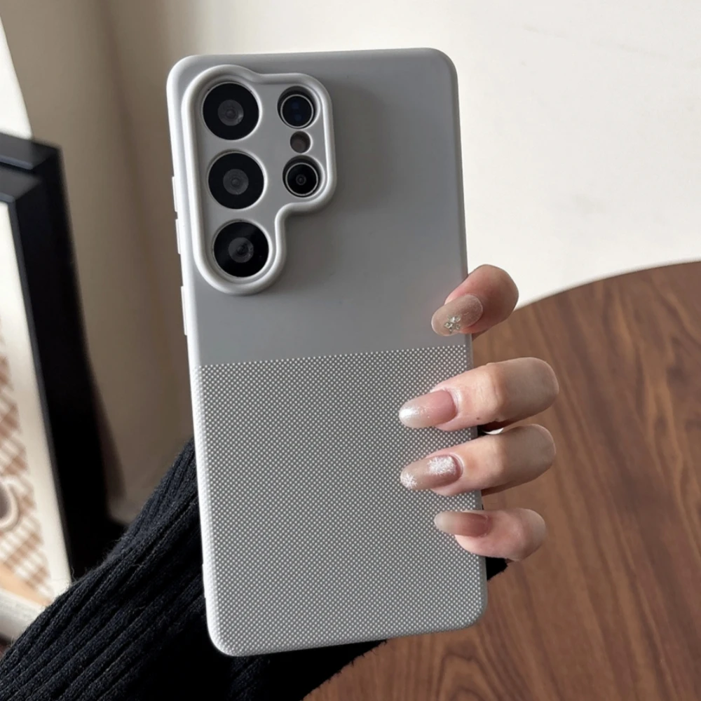 For Samsung Galaxy S26 Ultra S25 FE S24 Ultra TPU Matte Phone Case Camera Lens Protection Silicone Shockproof Back Soft Cover