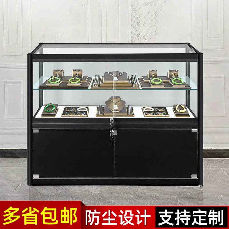 

Jewelry Display Cabinet Boutique Jewelry Mobile Phone Jewelry Container Display Cabinet Antique Jade Jade Glass Counter