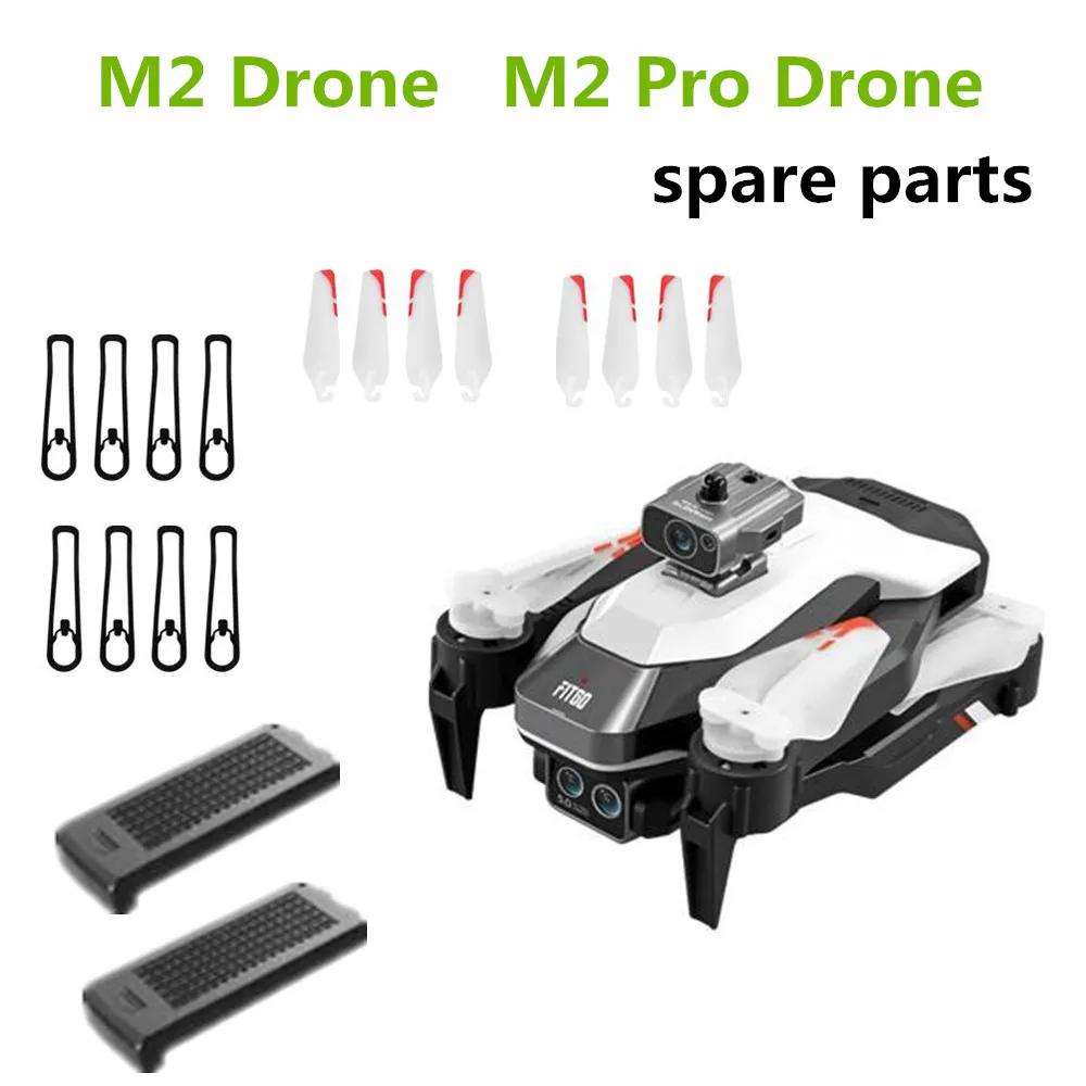 M2 Drone Spare Battery 3.7V 1600Mah mAh  / protect frame / Propeller Maple Leaf For M2 Pro Drone Parts  4D-M2 Drone Battery