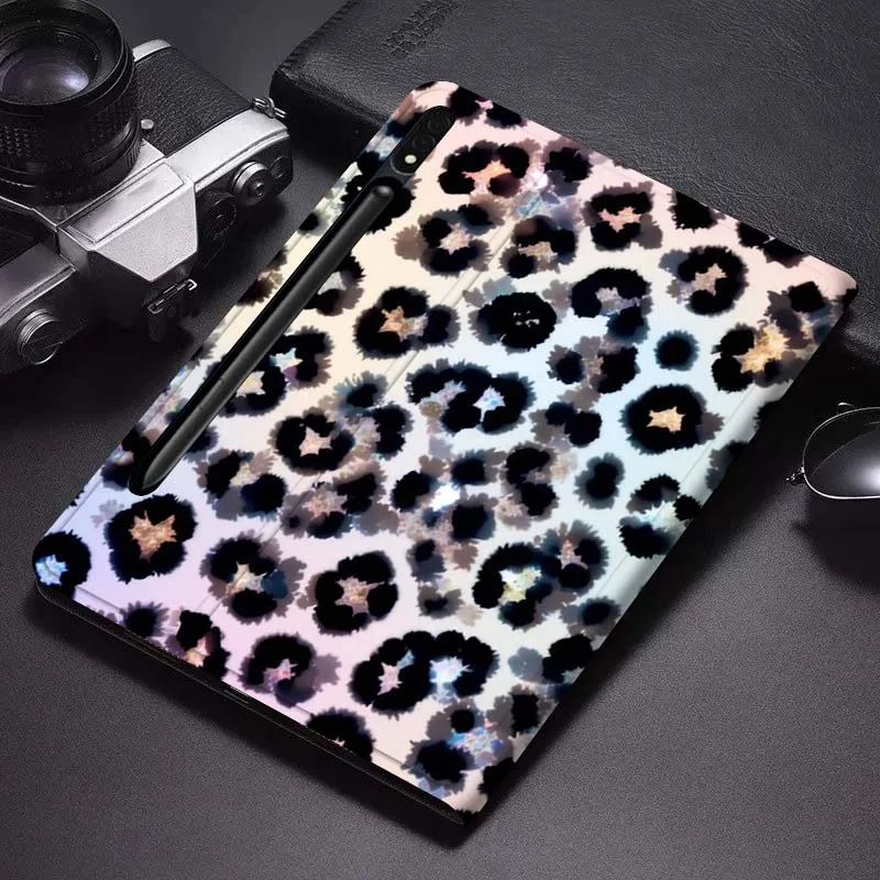 

Art Luxury Leopard Print For Samsung Galaxy Tab S6 S7 S8 S9 S10 FE Plus Lite Soft Flexible Support Tablet Case Gift
