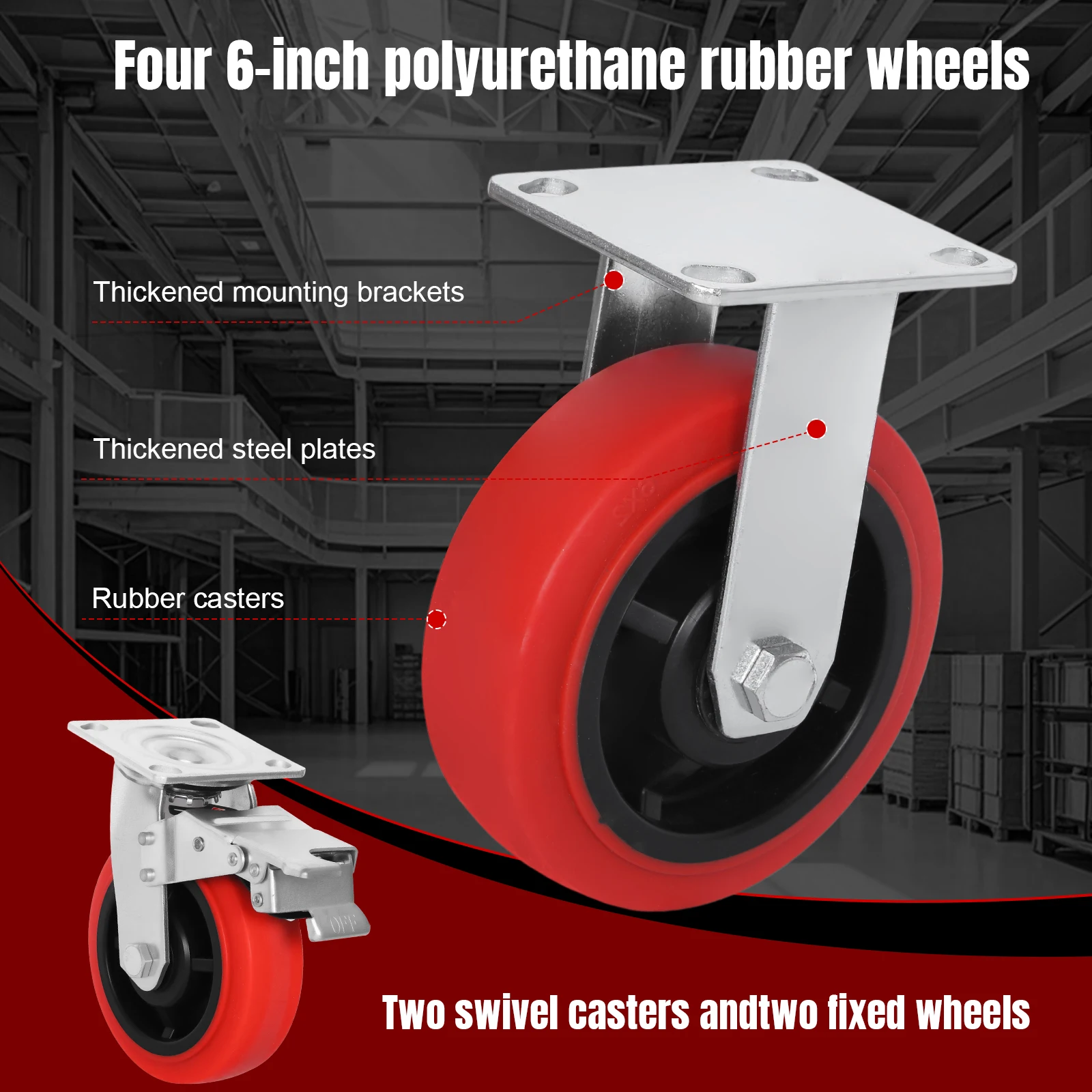 5 In 1 Foldable Flatbed Cart 200kg Load-Bearing Versatile Basket Cart Multi-Functional Push Dolly for Warehouse Production Line