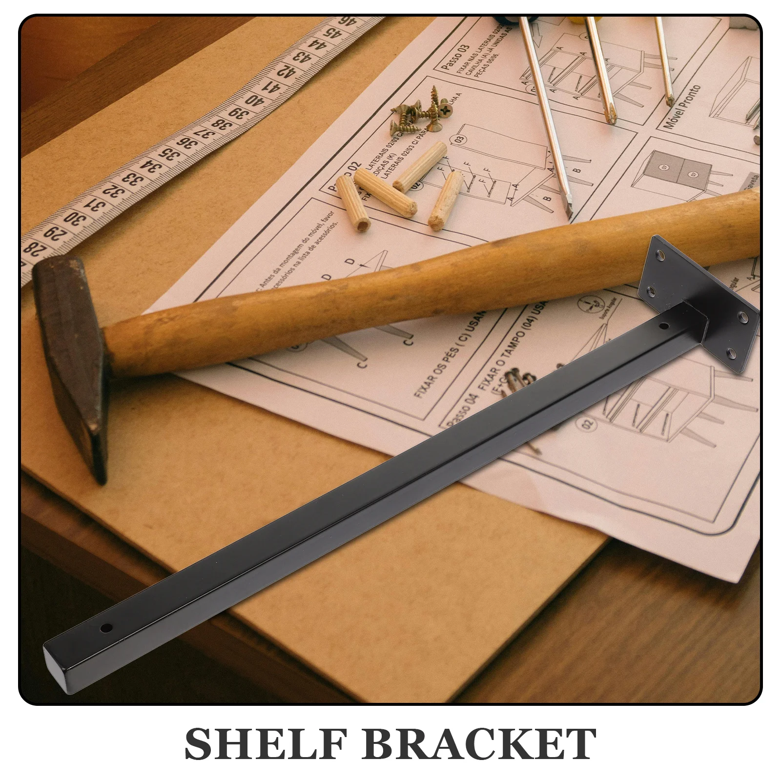 Soportes de estante resistentes a prueba de herrumbre, soporte flotante oculto montado en la pared, decoración del hogar, fácil instalación, soporte de señal colgante, 4 Uds.