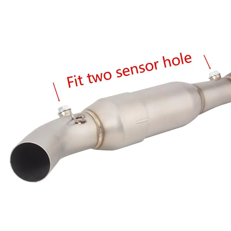 For CFMOTO 675SR 675 SR 2024 2025 Motorcycle Slip On Whole Exhaust System Header Link Pipe Carbon Fiber Muffler DB Killer Escape