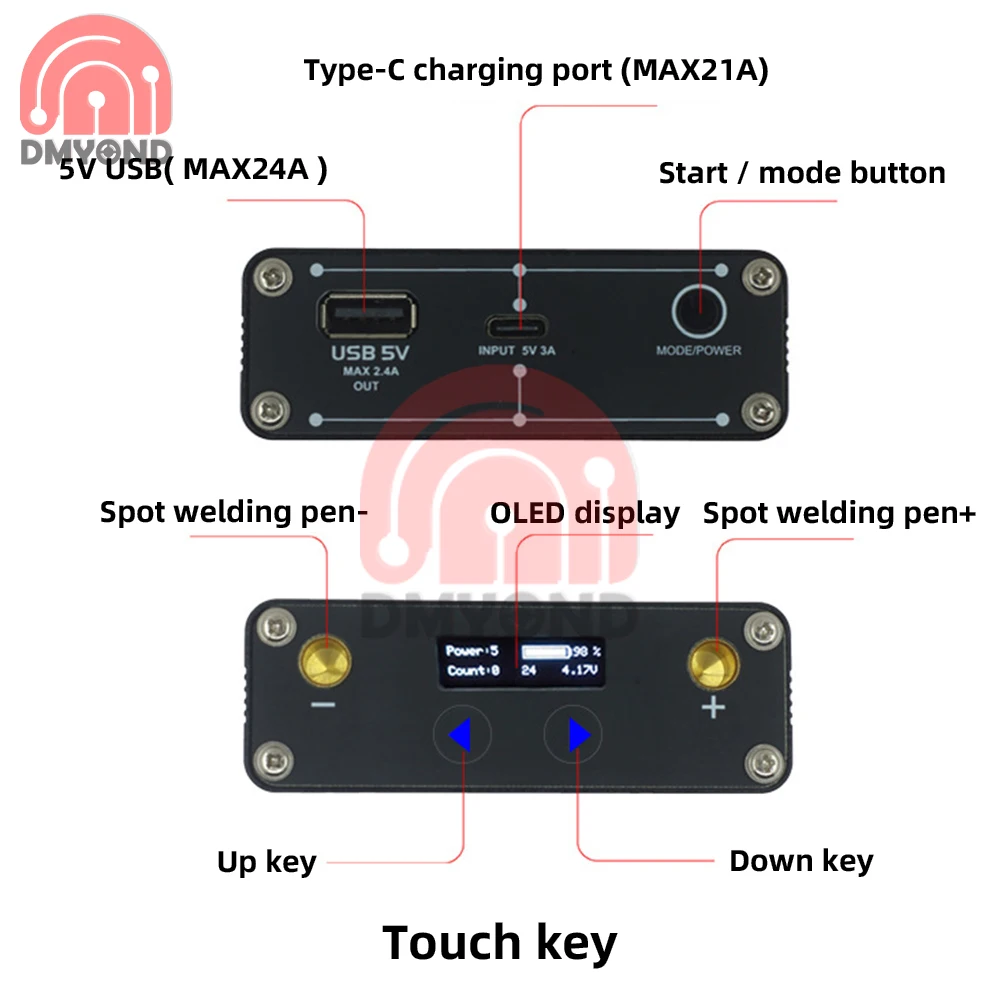 Portable 20th Gear Spot Welding Machine Mini Spot Welding Machine With Quick Release Pen Nickel Plate 18650 Battery Spot Welder