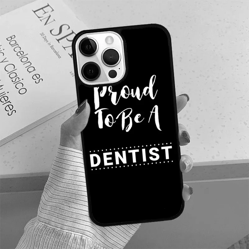 Dentista cita capa de telefone, capa para iPhone SE 2020, 15, 14, 13 Pro Max, 12, 11 Pro Max, Apple 8 Plus, 7, XR, XS