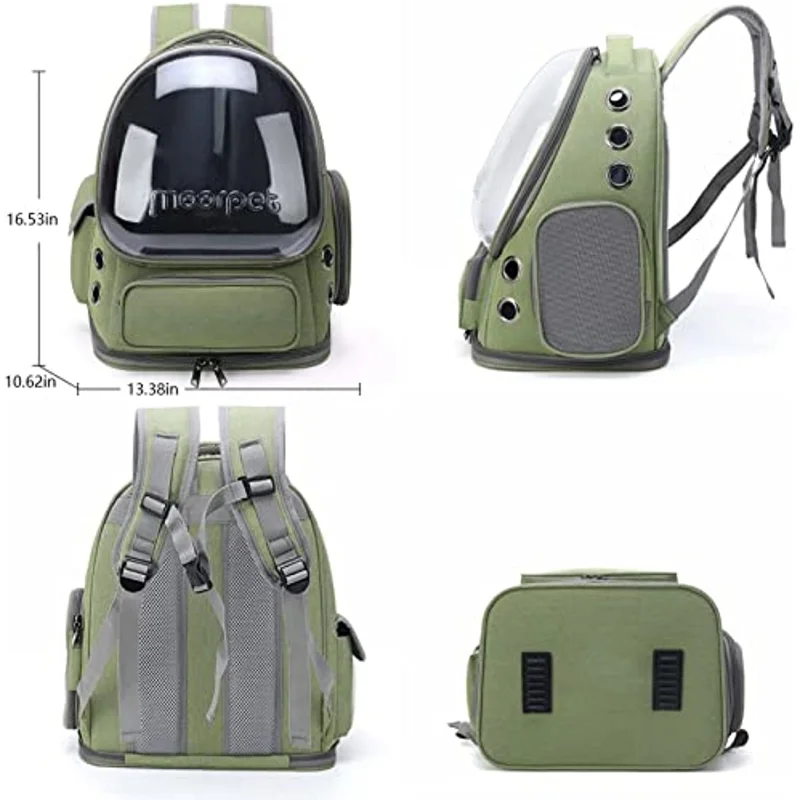 Cat Carrier Backpack Dog Backpack Carrier for Small Dogs,Pet Bubble Backpack Bag with Air Holes Airline Approved Travel Carrier