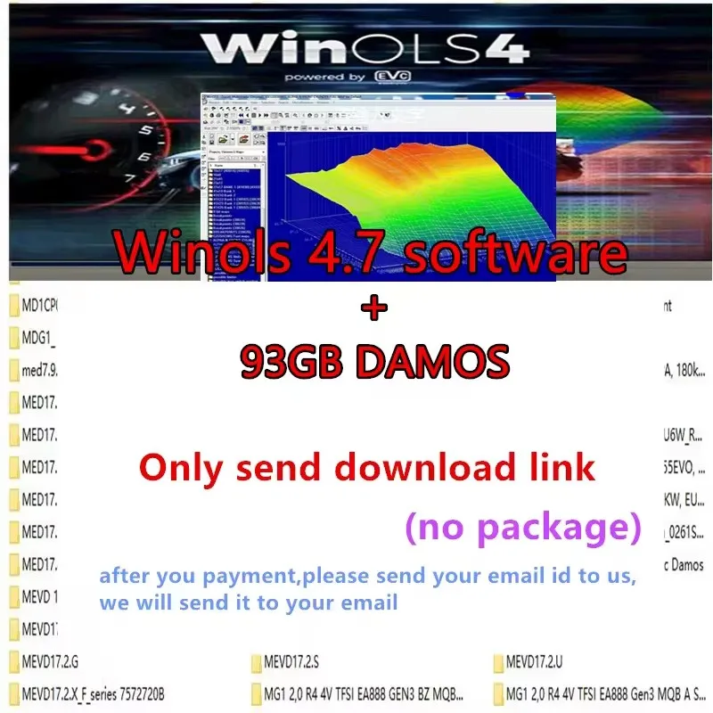 

Newest Repair Software Winols 4.7+ 93GB WINOLS DAMOS BIG PACK (NEW) 2020-2021-2022 Chip Tuning OLS Total Size 93 GB Free Help