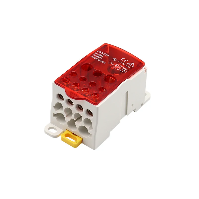 Distribution Box One In Several Out Power Wire Electrical Connector Junction Din Rail Terminal Block UKK 80A/125A/160A/250A/400A