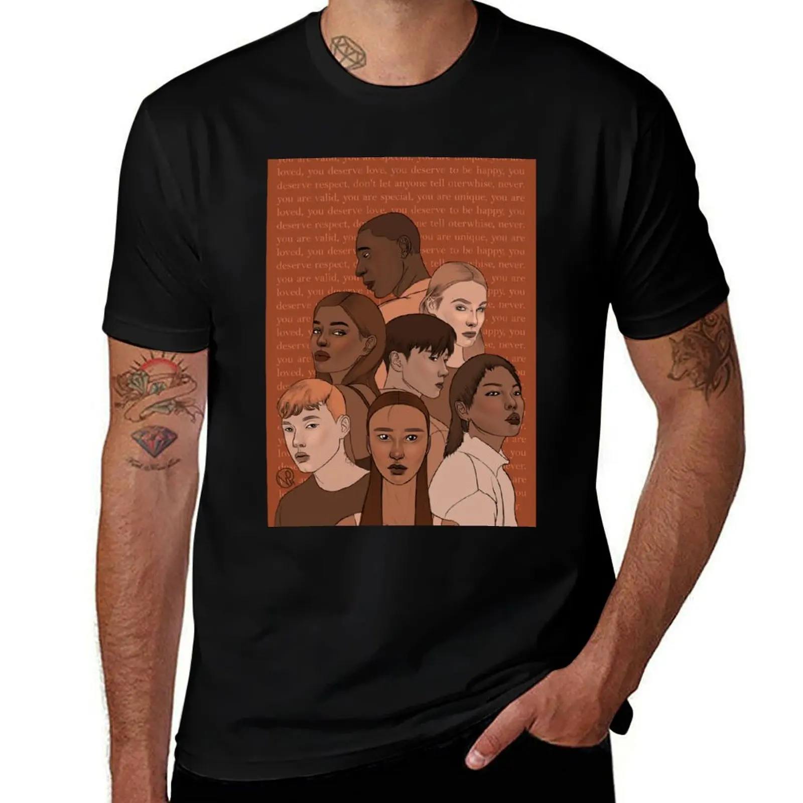 Equality, love and beauty T-Shirt t shirts for man cotton T-Shirt