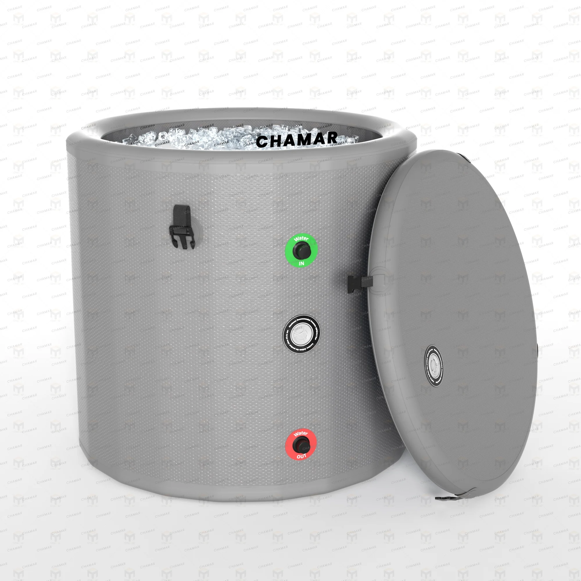 

One Person Cold Plunge Ice Bath Badewanne Faltbar Sports Ice Barrel Tub Stand Alone Tub Soak Portability