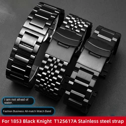 For 1853 Tissot T116 Special T116617A steel strap 22ｍｍ Stainless Steel strap bracelet t116 617a Black Knight men metal watchband