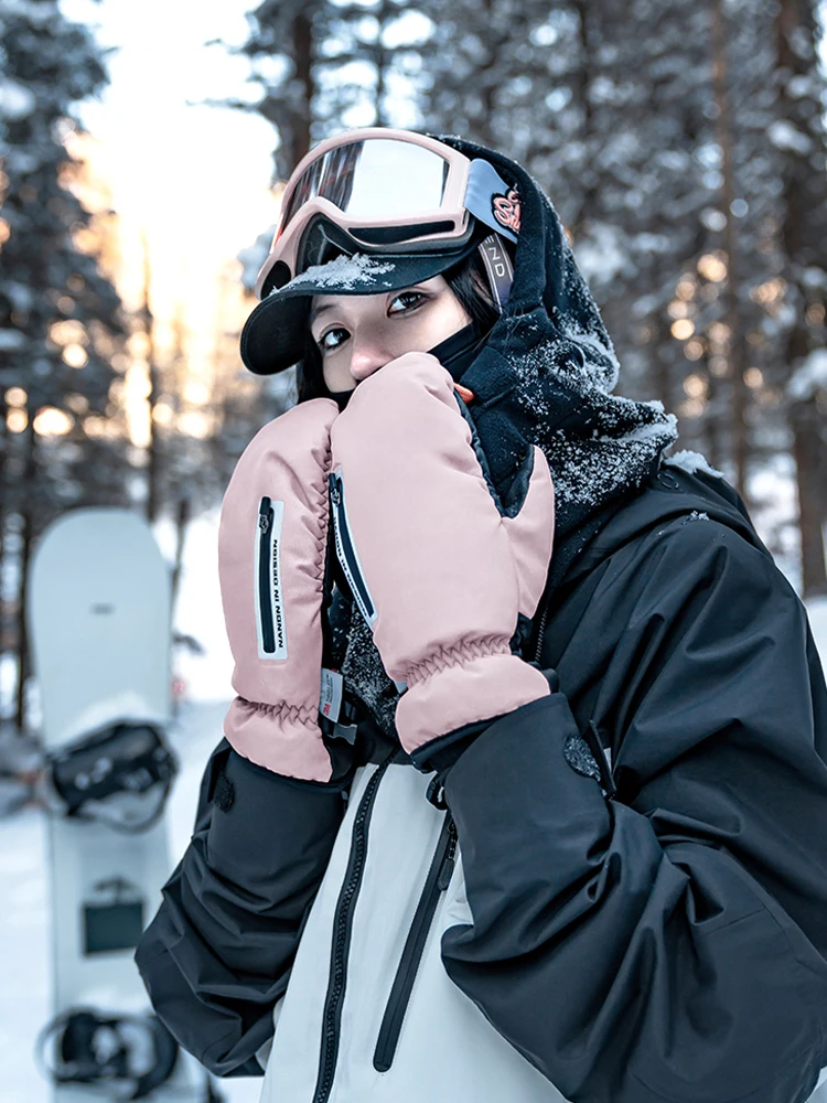 

NANDN Ski Gloves For Women, Single And Double Board, Waterproof, Wear-Resistant, Finger-Separated, Warm, Breathable Gloves