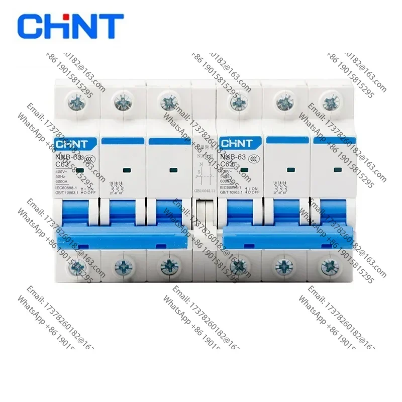 

3P+3P CHINT NXB-63 Dual Power Supply Interlock Switch New DZ47 Interlock Conversion 3PC Type 63A City Power Switch 3P