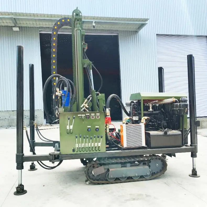 

Индивидуальная буровая установка для глубоких скважин (до 200 м), гусеничная, дизельная, гидравлическая, портативная, высокоточная