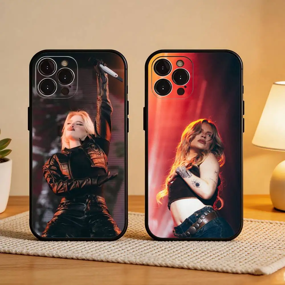 L-Luisa Sonza B-BRUTAL P-PARAiSO Phone Case For iPhone17,16,15,14,13,12Plus,Pro Max,XS,5G Soft Silicone Black Cover