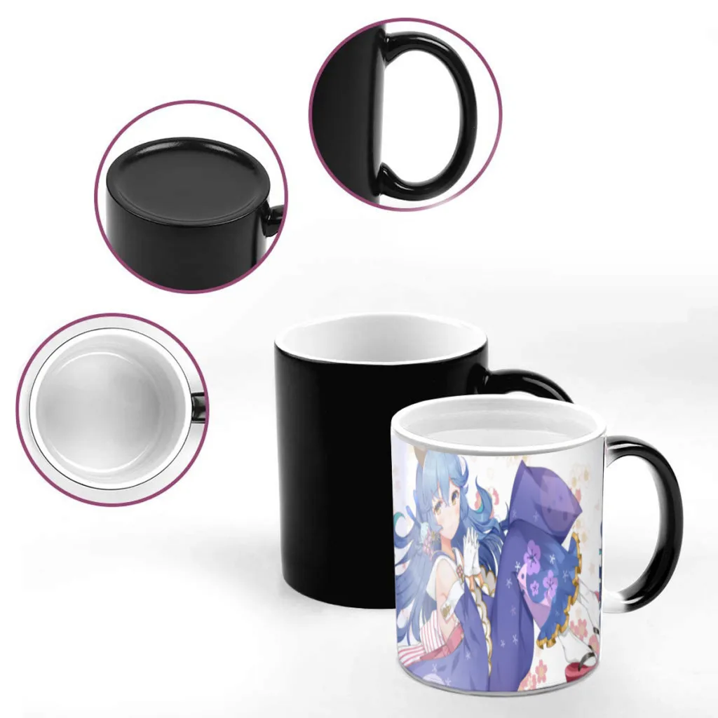 Anime Game Azur Lane Illustrious One Piece Coffee Mugs And Mug Creative Color Change Tea Cup Ceramic Milk Cups Novelty Gifts